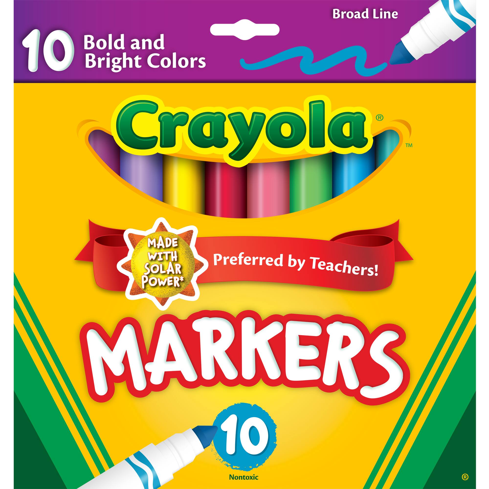 Crayola® Bold & Bright Broad Line Markers, 10ct.